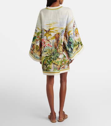Jungle Boogie printed linen tunic | Alémais