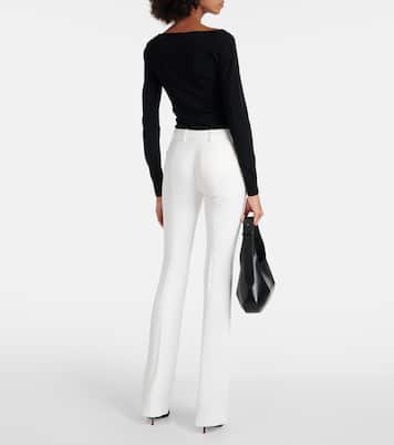 Pantaloni flared in crêpe | McQueen