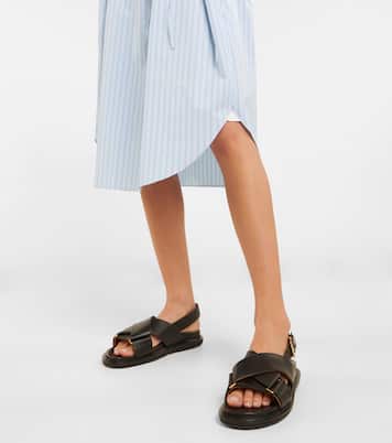 Sandales Fussbett en cuir | Marni