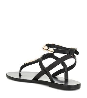 Sandales Estia en cuir à ornements | Ancient Greek Sandals