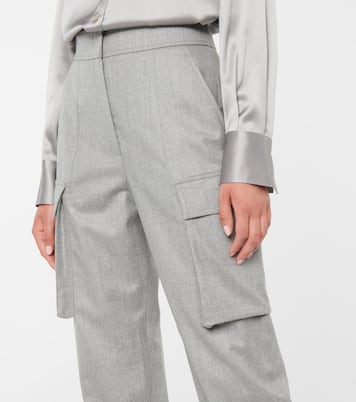 Wool flannel cargo pants | Brunello Cucinelli