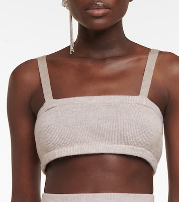 Wool, silk and cashmere bralette | Magda Butrym