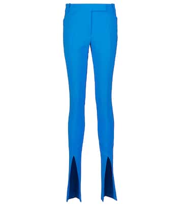 Freja high-rise techno crêpe pants | The Attico
