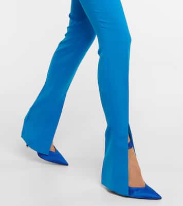 Freja high-rise techno crêpe pants | The Attico