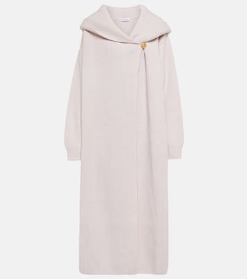 Cardigan in lana e cashmere a coste | Alaïa