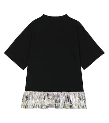 Logo cotton T-shirt dress | Balmain Kids
