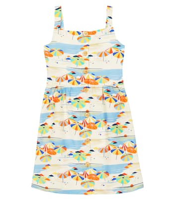 Robe Joan imprimée en lin | Loro Piana Kids