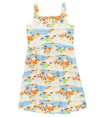 Robe Joan imprimée en lin | Loro Piana Kids