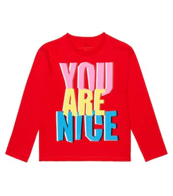 T-shirt in jersey di cotone con stampa | Stella McCartney Kids