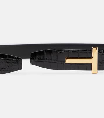Ceinture Monogram en cuir embossé | Tom Ford