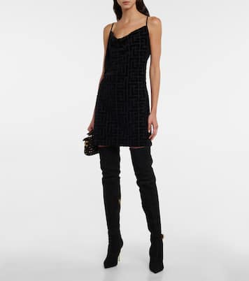 Minikleid Monogram aus Baumwolle | Balmain