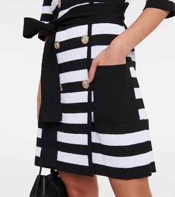 Striped wrap minidress | Ferragamo