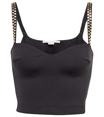 Embellished scuba crop top | Stella McCartney