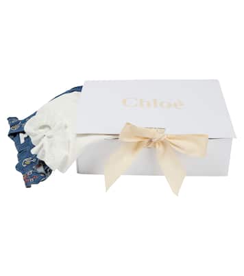 Baby Set aus Body, Kleid und Kuscheltier | Chloé Kids