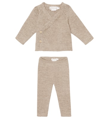 Baby Adile alpaca wool sweater and pants set | Bonpoint