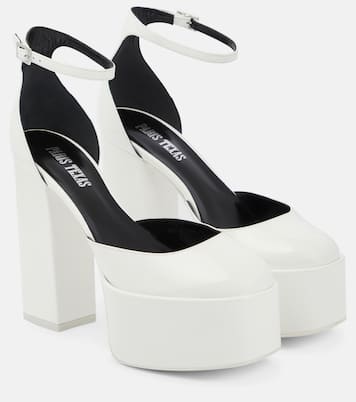 Dalilah platform leather pumps | Paris Texas