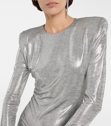 Abito midi in jersey metallizzato | Alexandre Vauthier