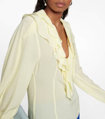 Bluse aus Crêpe de Chine aus Seide | Victoria Beckham