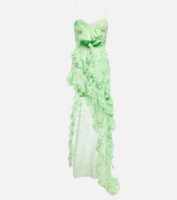 Verziertes Maxikleid aus Seide | Alessandra Rich