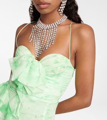 Verziertes Maxikleid aus Seide | Alessandra Rich