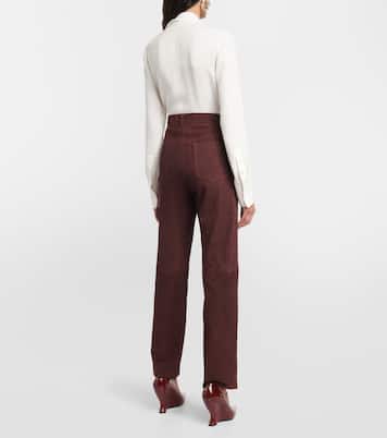 Pantaloni Paso in suede a vita alta | Blazé Milano