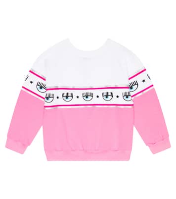 x Chiara Ferragni eye-motif jersey sweatshirt | Monnalisa