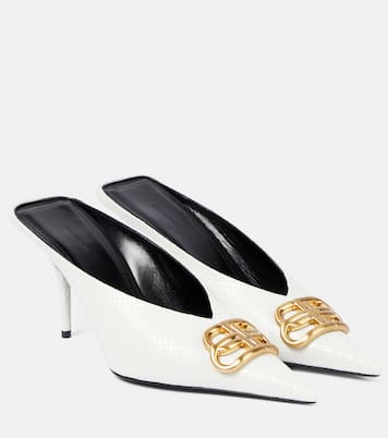 Square Knife BB python-effect leather mules | Balenciaga