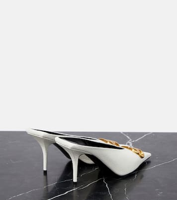 Square Knife BB python-effect leather mules | Balenciaga