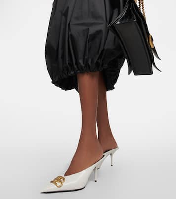 Square Knife BB python-effect leather mules | Balenciaga