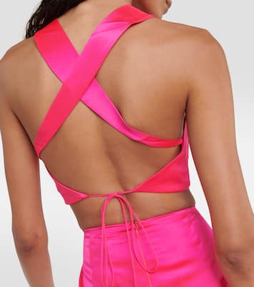 Silk satin bra top | The Sei