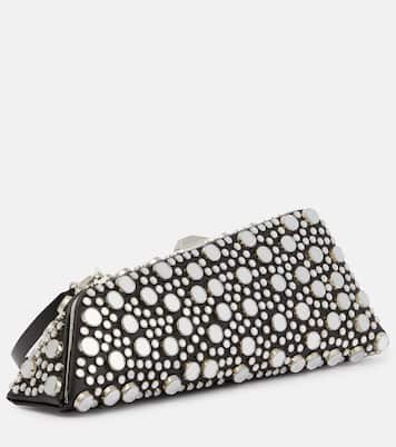 Pochette Long Night Small brodée en cuir | The Attico