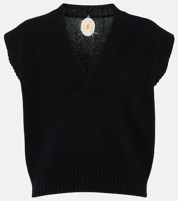 Cropped cashmere sweater vest | Jardin des Orangers