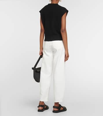 Cropped cashmere sweater vest | Jardin des Orangers