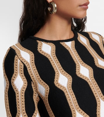 Jersey de punto intarsia de lana y seda | Chloé