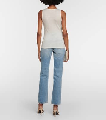 Cassandre ribbed-knit wool tank top | Saint Laurent
