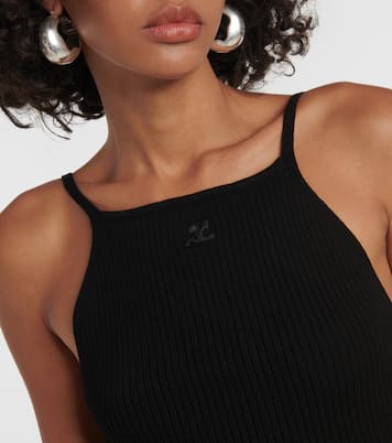 Tank top in maglia a coste | Courrèges