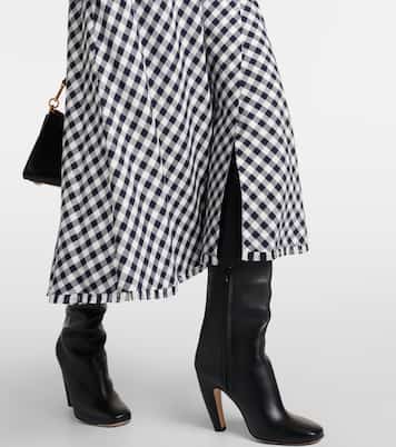 Gingham jacquard midi skirt | Etro