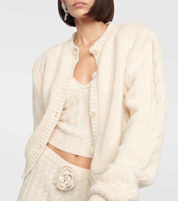 Cropped-Cardigan mit Faux Fur | Magda Butrym