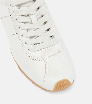 Sneakers in pelle | Miu Miu