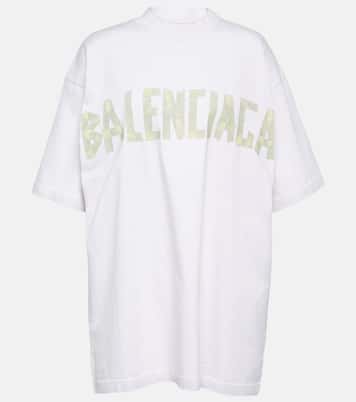 T-shirt Tape Type in jersey di cotone | Balenciaga
