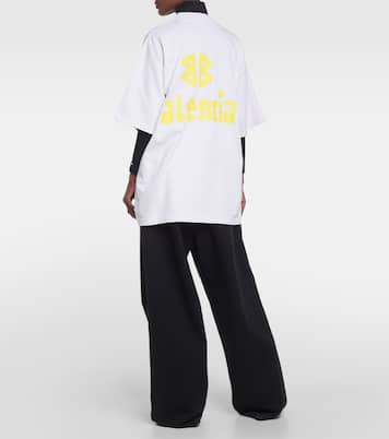 T-shirt Tape Type in jersey di cotone | Balenciaga