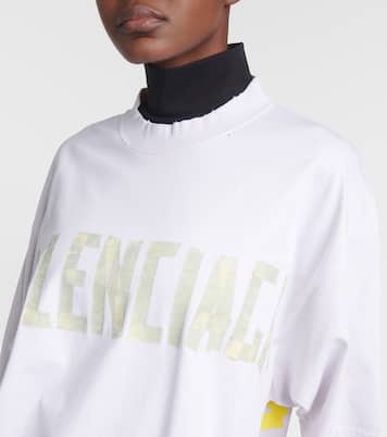 T-shirt Tape Type in jersey di cotone | Balenciaga