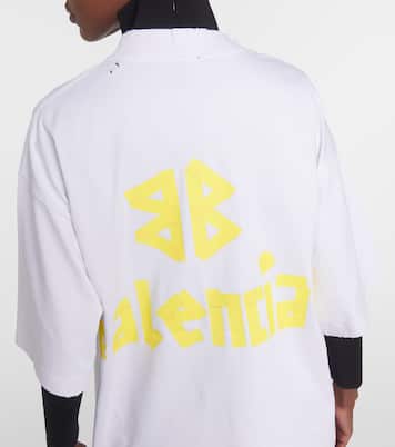T-shirt Tape Type in jersey di cotone | Balenciaga