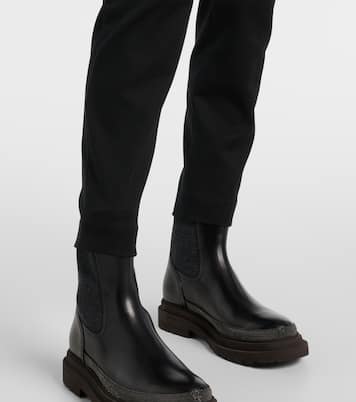 Pantaloni slim in misto cotone | Brunello Cucinelli