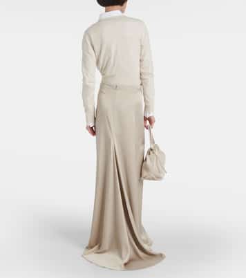 Maxirock aus Satin | Brunello Cucinelli