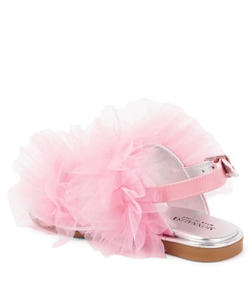 Sandali in tulle e pelle | Monnalisa