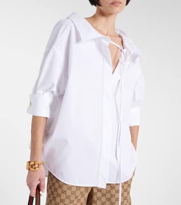 Camicia in popeline di cotone | Gucci