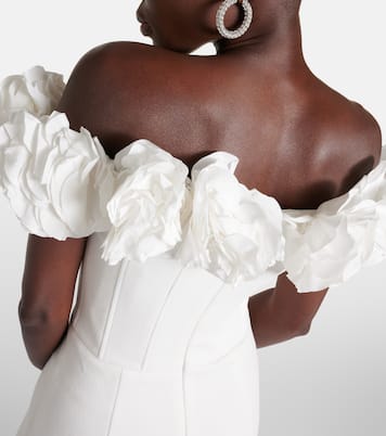 Robe longue de mariée Tessa à encolure bardot | Rebecca Vallance