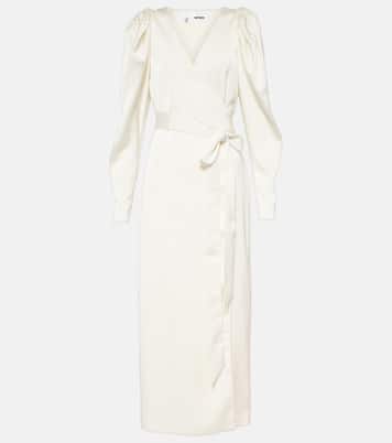 Wickelkleid aus Satin | Rotate