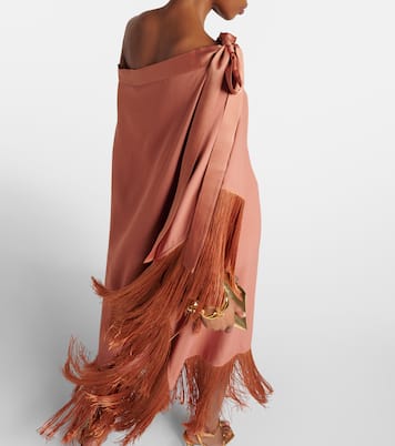 Aarons fringed crêpe cady kaftan | Taller Marmo